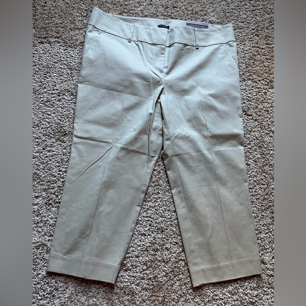 Ann Taylor, 14 Petite, Cropped leg pant,